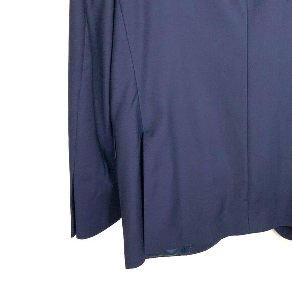 Peter Millar Men's Navy Blue Blazer Long Sleeve Classic 100% Wool Sz 42R - Picture 9 of 16